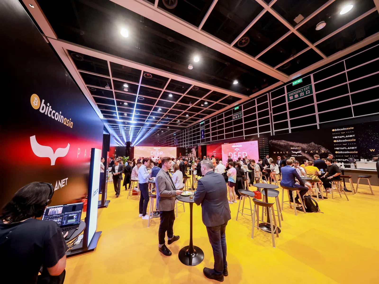 Bitcoin Asia expo floor