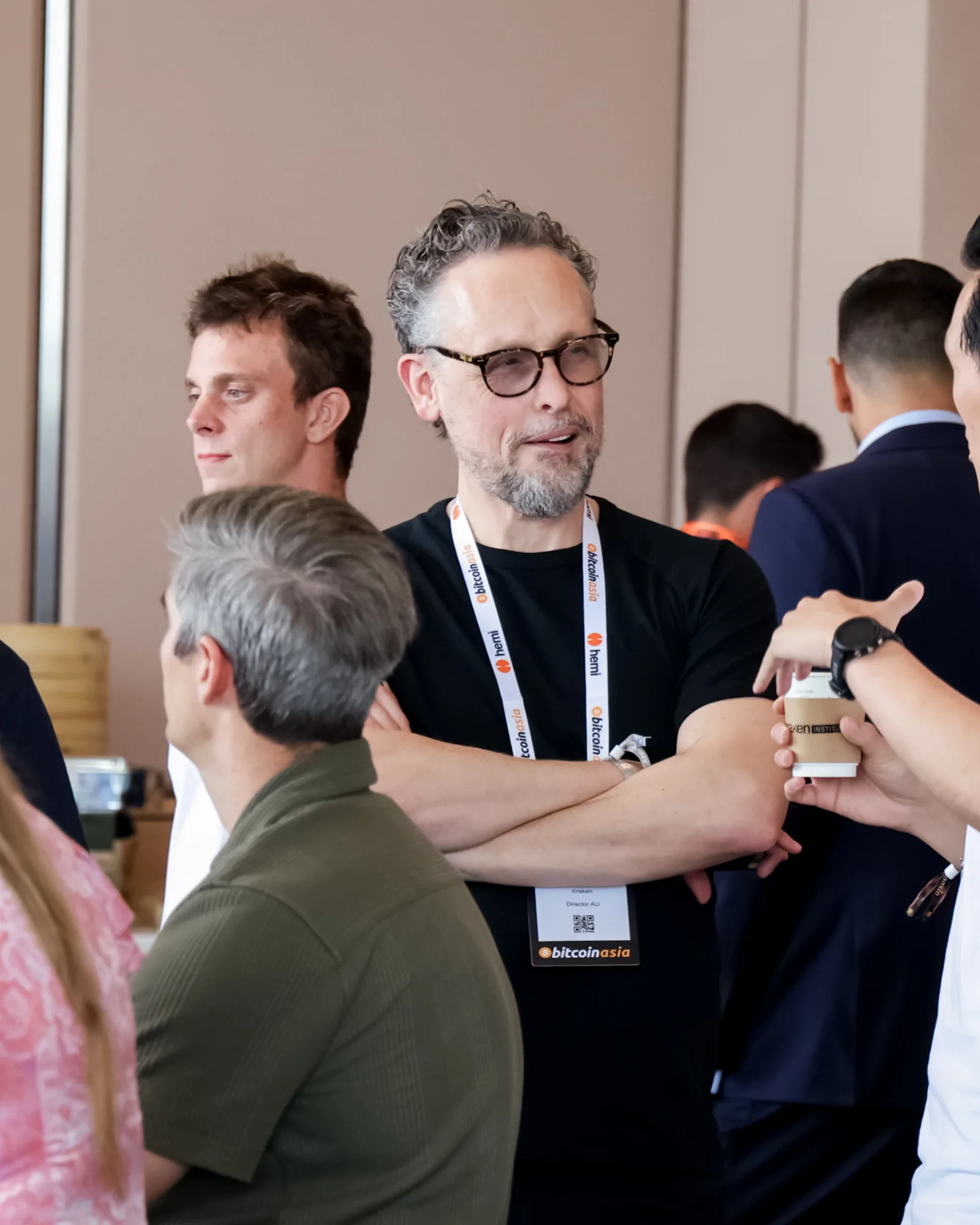 Attendees networking at Bitcoin Asia