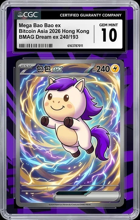 Mega Bao Bao ex — Bitcoin Asia 2026 BMAG Dream ex CGC Gem Mint 10