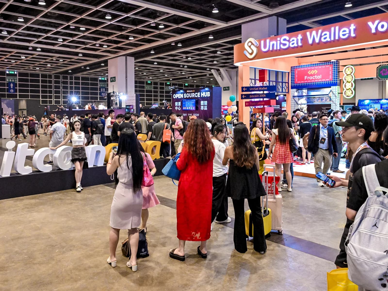 Bitcoin Asia 2025 expo floor activations